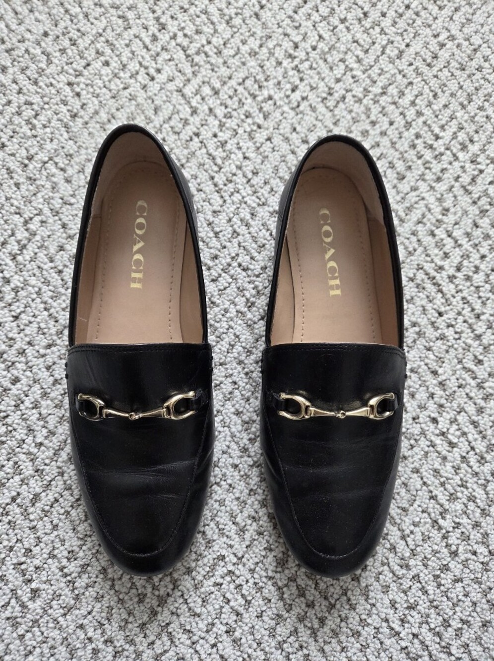 Coach Leather Horsebit Loafers